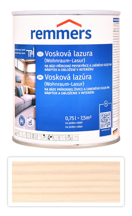 REMMERS Vosková lazura 0.75 l Bílá Remmers