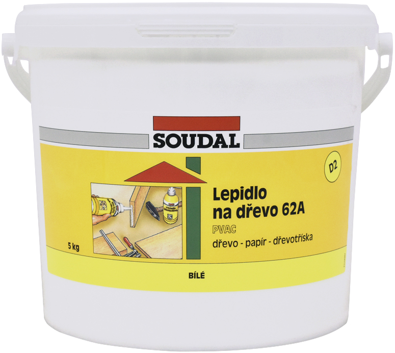 SOUDAL Lepidlo na dřevo 62A 5kg SOUDAL