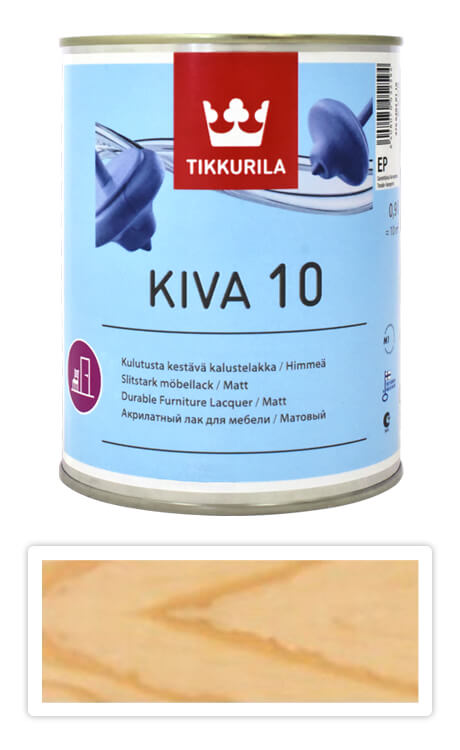 TIKKURILA Kiva 30 - vodou ředitelný lak 0.9 l Bezbarvý matný TIKKURILA