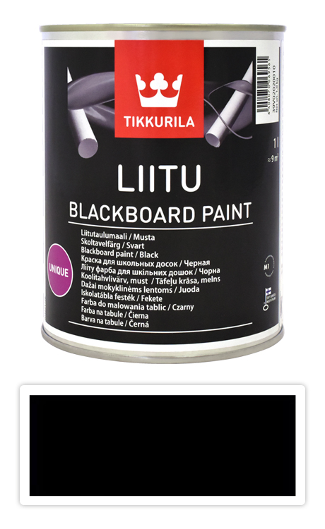 TIKKURILA Liitu blackboard paint - tabulová barva 1 l Černá TIKKURILA