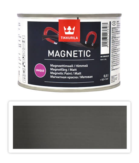 TIKKURILA Magnetic - magnetická barva 0.5 l Šedá TIKKURILA