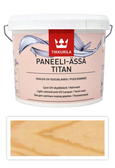 TIKKURILA Panel Ace Titan - vodou ředitelný lak s UV ochranou do interiéru 3 l Přírodní TIKKURILA