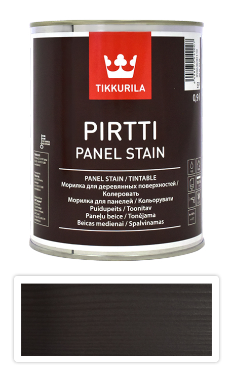 TIKKURILA Pirtti - vodou ředitelné mořidlo na dřevo v interiéru 0.9 l Karhu 5074 TIKKURILA