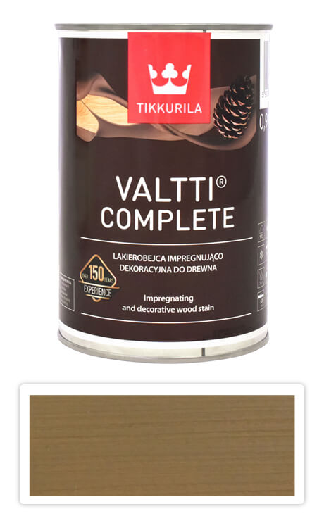 TIKKURILA Valtti Complete - matná tenkovrstvá lazura s ochranou proti UV záření 0.9 l Heinä 5064 TIKKURILA