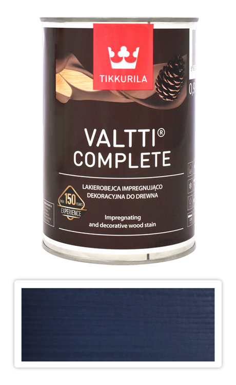 TIKKURILA Valtti Complete - matná tenkovrstvá lazura s ochranou proti UV záření 0.9 l Ilta 5085 TIKKURILA