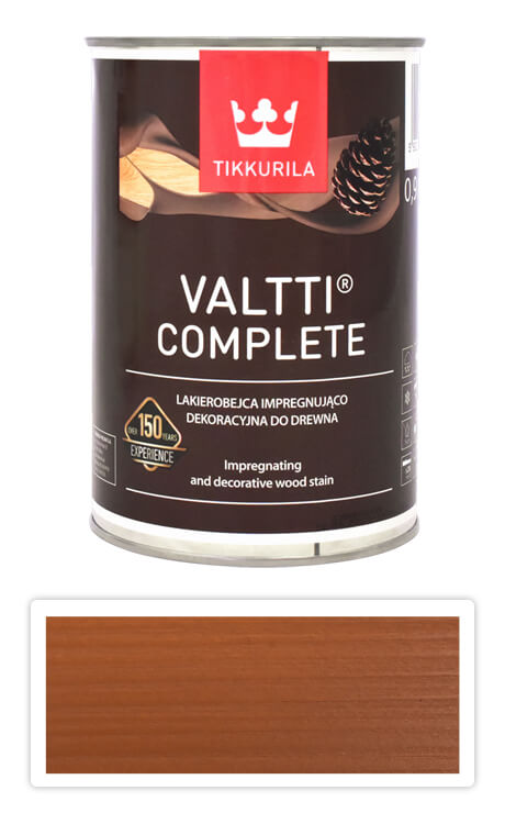 TIKKURILA Valtti Complete - matná tenkovrstvá lazura s ochranou proti UV záření 0.9 l Kantarelli 5054 TIKKURILA