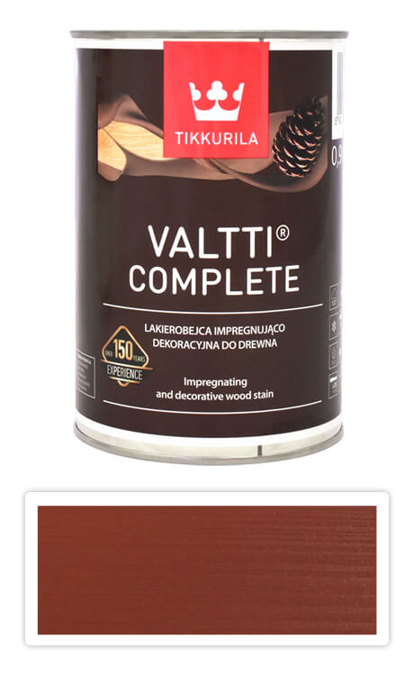 TIKKURILA Valtti Complete - matná tenkovrstvá lazura s ochranou proti UV záření 0.9 l Kettu 5056 TIKKURILA