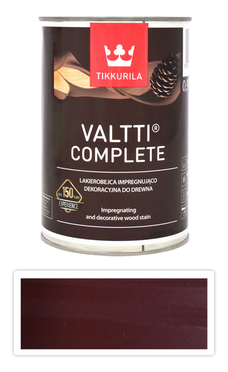 TIKKURILA Valtti Complete - matná tenkovrstvá lazura s ochranou proti UV záření 0.9 l Kihokki 5075 TIKKURILA