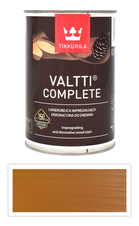 TIKKURILA Valtti Complete - matná tenkovrstvá lazura s ochranou proti UV záření 0.9 l Mesi 5050 TIKKURILA