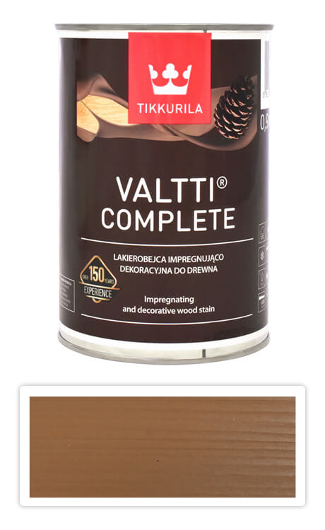 TIKKURILA Valtti Complete - matná tenkovrstvá lazura s ochranou proti UV záření 0.9 l Pihka 5051 TIKKURILA