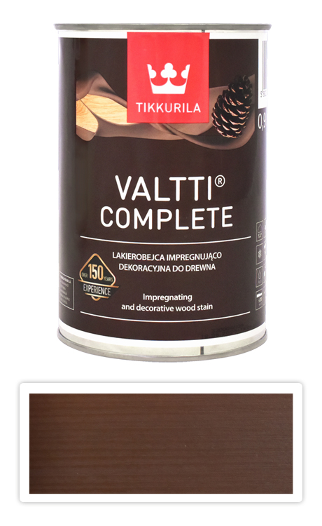 TIKKURILA Valtti Complete - matná tenkovrstvá lazura s ochranou proti UV záření 0.9 l Tatti 5071 TIKKURILA