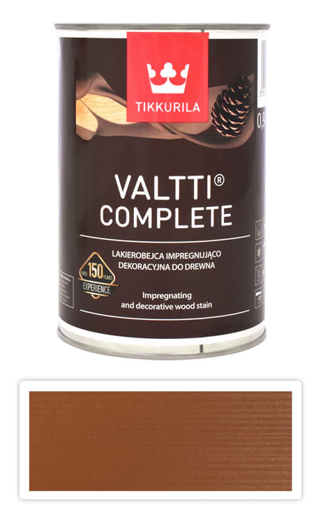 TIKKURILA Valtti Complete - matná tenkovrstvá lazura s ochranou proti UV záření 0.9 l Vahvero 5053 TIKKURILA