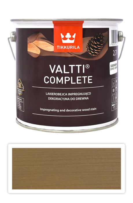 TIKKURILA Valtti Complete - matná tenkovrstvá lazura s ochranou proti UV záření 2.7 l Heinä 5064 TIKKURILA