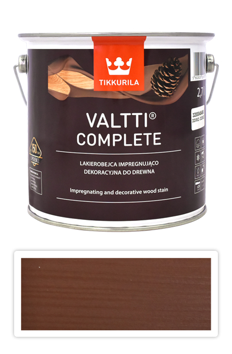 TIKKURILA Valtti Complete - matná tenkovrstvá lazura s ochranou proti UV záření 2.7 l Honka 5072 TIKKURILA