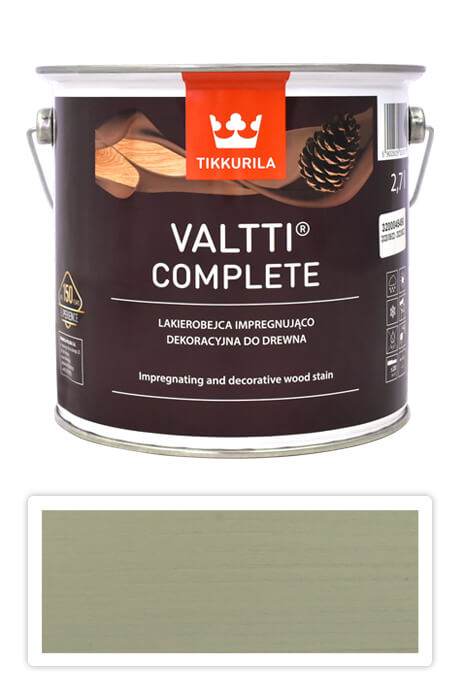 TIKKURILA Valtti Complete - matná tenkovrstvá lazura s ochranou proti UV záření 2.7 l Kaisla 5061 TIKKURILA