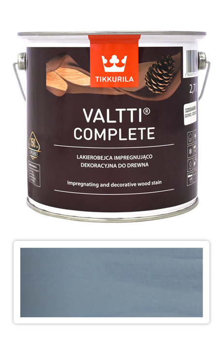 TIKKURILA Valtti Complete - matná tenkovrstvá lazura s ochranou proti UV záření 2.7 l Kajo 5084 TIKKURILA