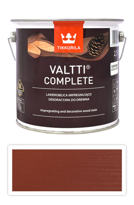 TIKKURILA Valtti Complete - matná tenkovrstvá lazura s ochranou proti UV záření 2.7 l Kettu 5056 TIKKURILA