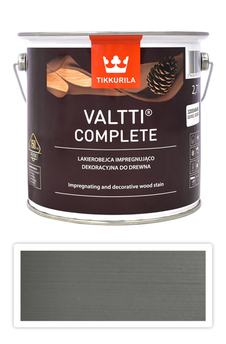 TIKKURILA Valtti Complete - matná tenkovrstvá lazura s ochranou proti UV záření 2.7 l Kivi 5083 TIKKURILA