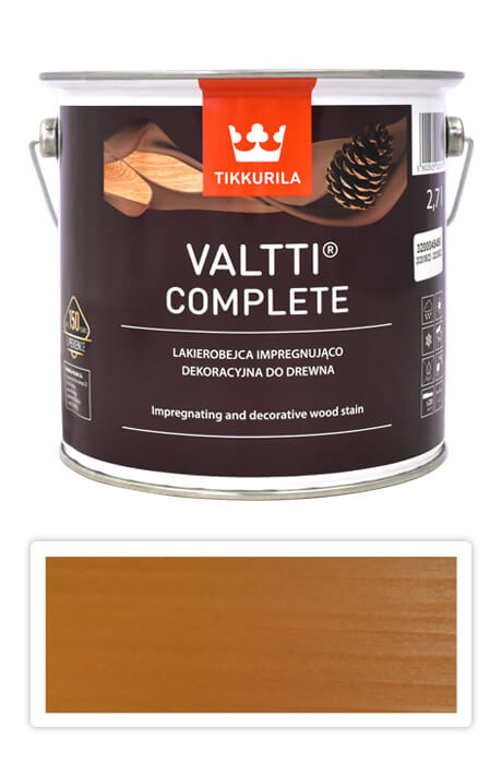 TIKKURILA Valtti Complete - matná tenkovrstvá lazura s ochranou proti UV záření 2.7 l Mesi 5050 TIKKURILA