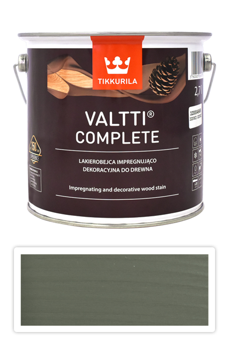 TIKKURILA Valtti Complete - matná tenkovrstvá lazura s ochranou proti UV záření 2.7 l Näre 5068 TIKKURILA