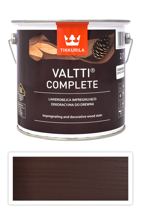 TIKKURILA Valtti Complete - matná tenkovrstvá lazura s ochranou proti UV záření 2.7 l Petäjä 5073 TIKKURILA