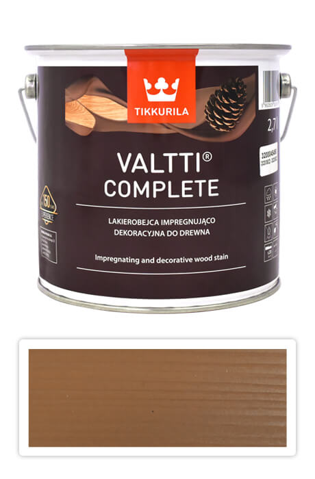 TIKKURILA Valtti Complete - matná tenkovrstvá lazura s ochranou proti UV záření 2.7 l Pihka 5051 TIKKURILA