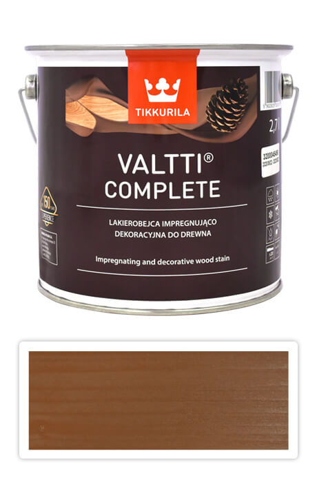 TIKKURILA Valtti Complete - matná tenkovrstvá lazura s ochranou proti UV záření 2.7 l Pouta 5052 TIKKURILA