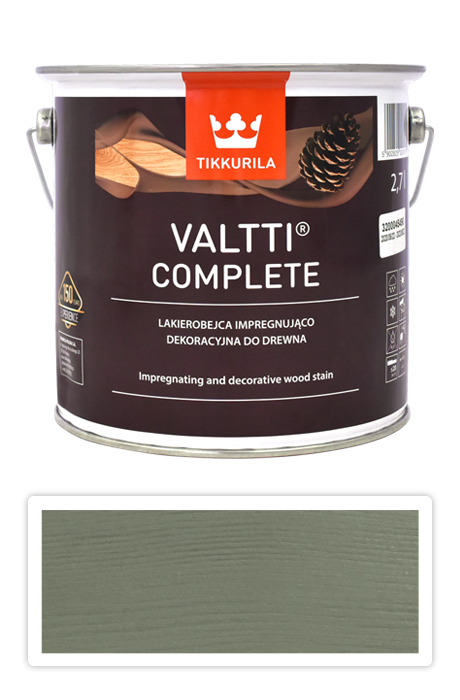 TIKKURILA Valtti Complete - matná tenkovrstvá lazura s ochranou proti UV záření 2.7 l Suvi 5065 TIKKURILA