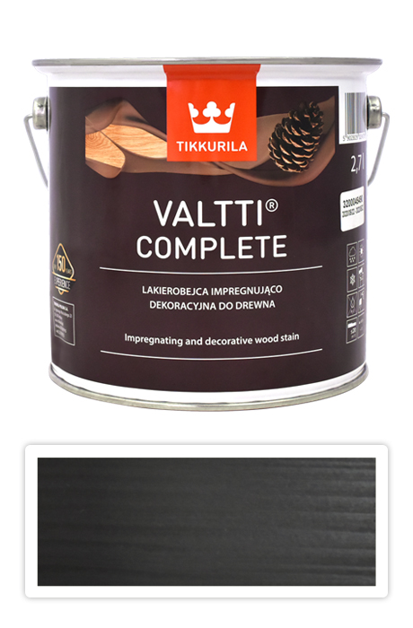 TIKKURILA Valtti Complete - matná tenkovrstvá lazura s ochranou proti UV záření 2.7 l Turve 5088 TIKKURILA