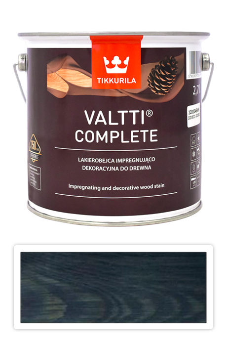 TIKKURILA Valtti Complete - matná tenkovrstvá lazura s ochranou proti UV záření 2.7 l Yö 5086 TIKKURILA