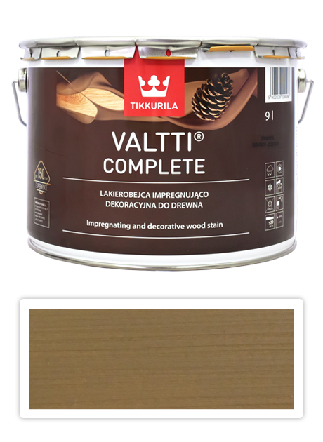 TIKKURILA Valtti Complete - matná tenkovrstvá lazura s ochranou proti UV záření 9 l Heinä 5064 TIKKURILA