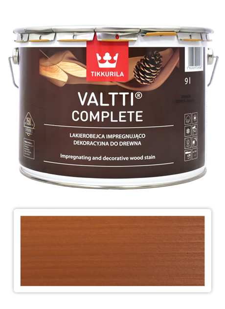 TIKKURILA Valtti Complete - matná tenkovrstvá lazura s ochranou proti UV záření 9 l Kantarelli 5054 TIKKURILA