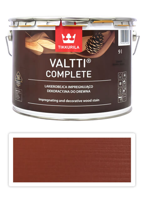 TIKKURILA Valtti Complete - matná tenkovrstvá lazura s ochranou proti UV záření 9 l Kettu 5056 TIKKURILA