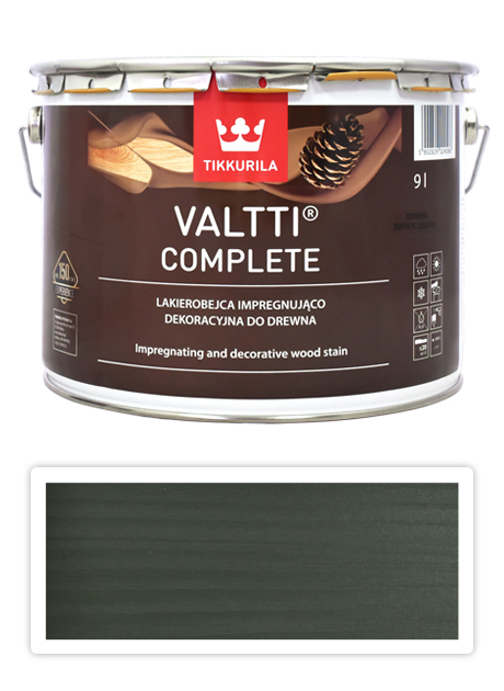 TIKKURILA Valtti Complete - matná tenkovrstvá lazura s ochranou proti UV záření 9 l Lehti 5066 TIKKURILA