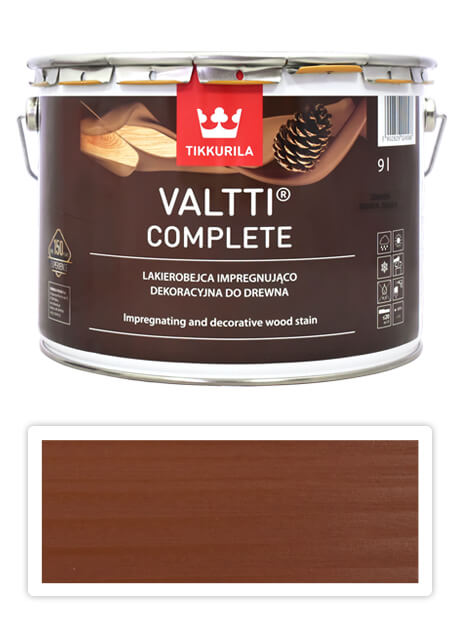 TIKKURILA Valtti Complete - matná tenkovrstvá lazura s ochranou proti UV záření 9 l Mänty 5055 TIKKURILA