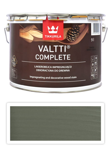 TIKKURILA Valtti Complete - matná tenkovrstvá lazura s ochranou proti UV záření 9 l Näre 5068 TIKKURILA