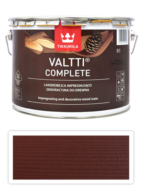 TIKKURILA Valtti Complete - matná tenkovrstvá lazura s ochranou proti UV záření 9 l Orava 5057 TIKKURILA