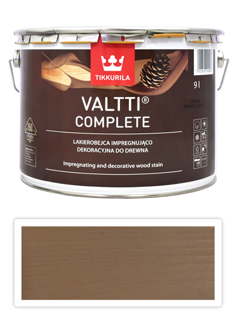 TIKKURILA Valtti Complete - matná tenkovrstvá lazura s ochranou proti UV záření 9 l Sora 5063 TIKKURILA