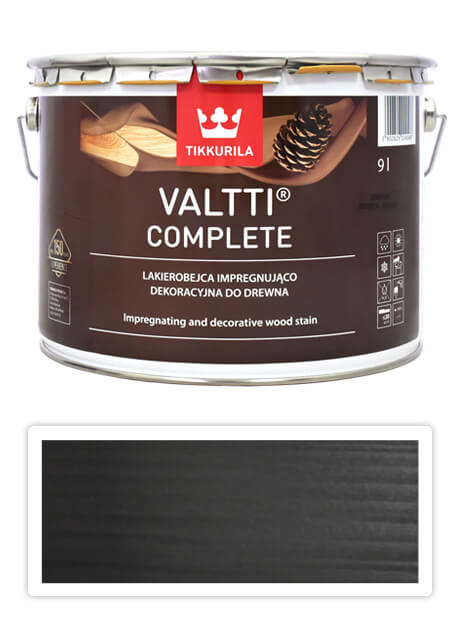 TIKKURILA Valtti Complete - matná tenkovrstvá lazura s ochranou proti UV záření 9 l Turve 5088 TIKKURILA