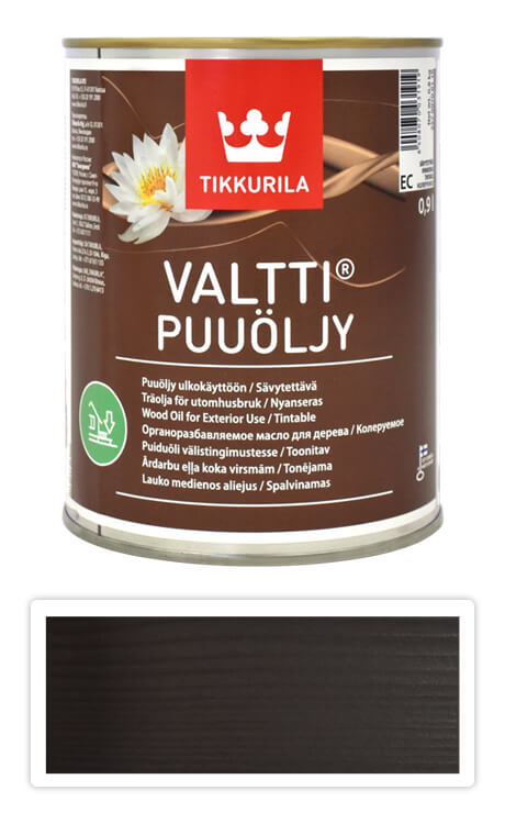 TIKKURILA Valtti wood oil - olej na terasy a nábytek 0.9 l Karhu 5074 TIKKURILA