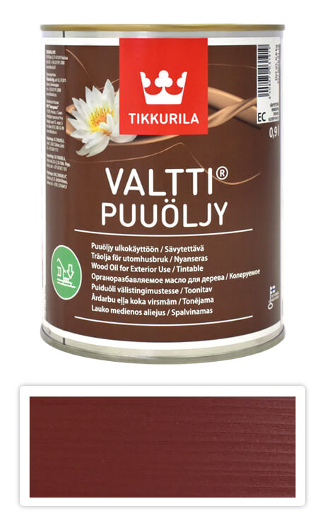 TIKKURILA Valtti wood oil - olej na terasy a nábytek 0.9 l Varvikko 5058 TIKKURILA