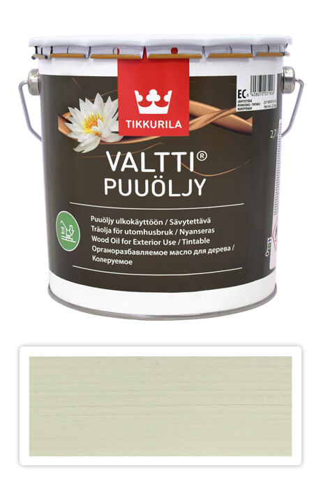 TIKKURILA Valtti wood oil - olej na terasy a nábytek 2.7 l Lumi 5060 TIKKURILA