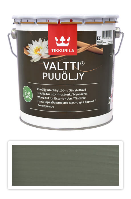 TIKKURILA Valtti wood oil - olej na terasy a nábytek 2.7 l Näre 5068 TIKKURILA