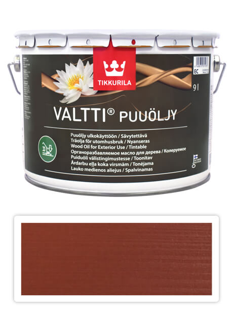 TIKKURILA Valtti wood oil - olej na terasy a nábytek 9 l Kettu 5056 TIKKURILA