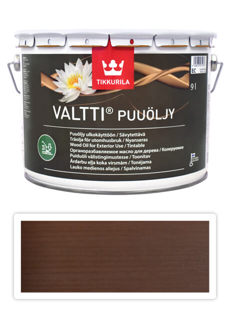 TIKKURILA Valtti wood oil - olej na terasy a nábytek 9 l Tatti 5071 TIKKURILA