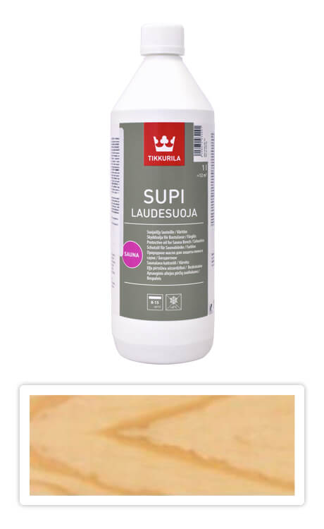 TIKKURILA Supi Bench Protection - údržbový olej na saunové lavičky 1 l Bezbarvý TIKKURILA