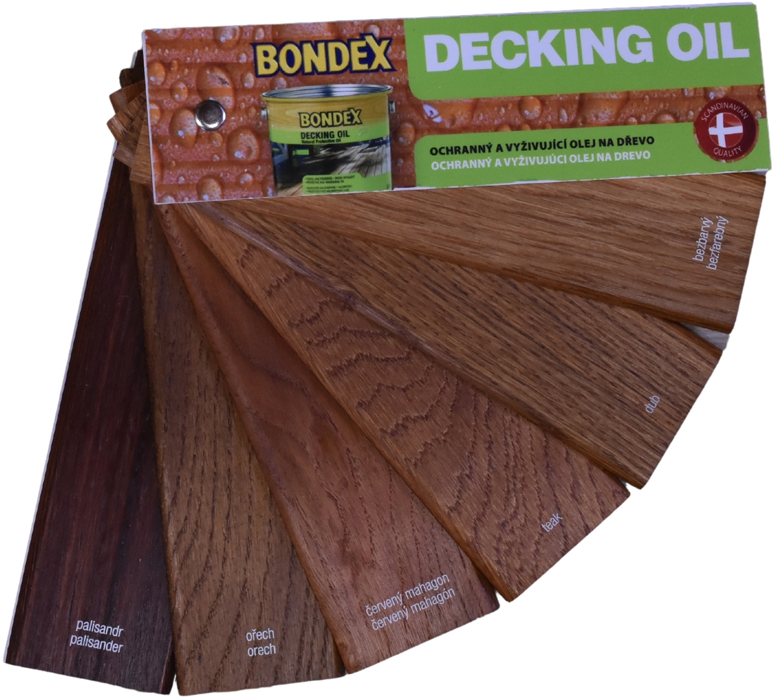 BONDEX Vzorník Decking Oil - vějíř BONDEX