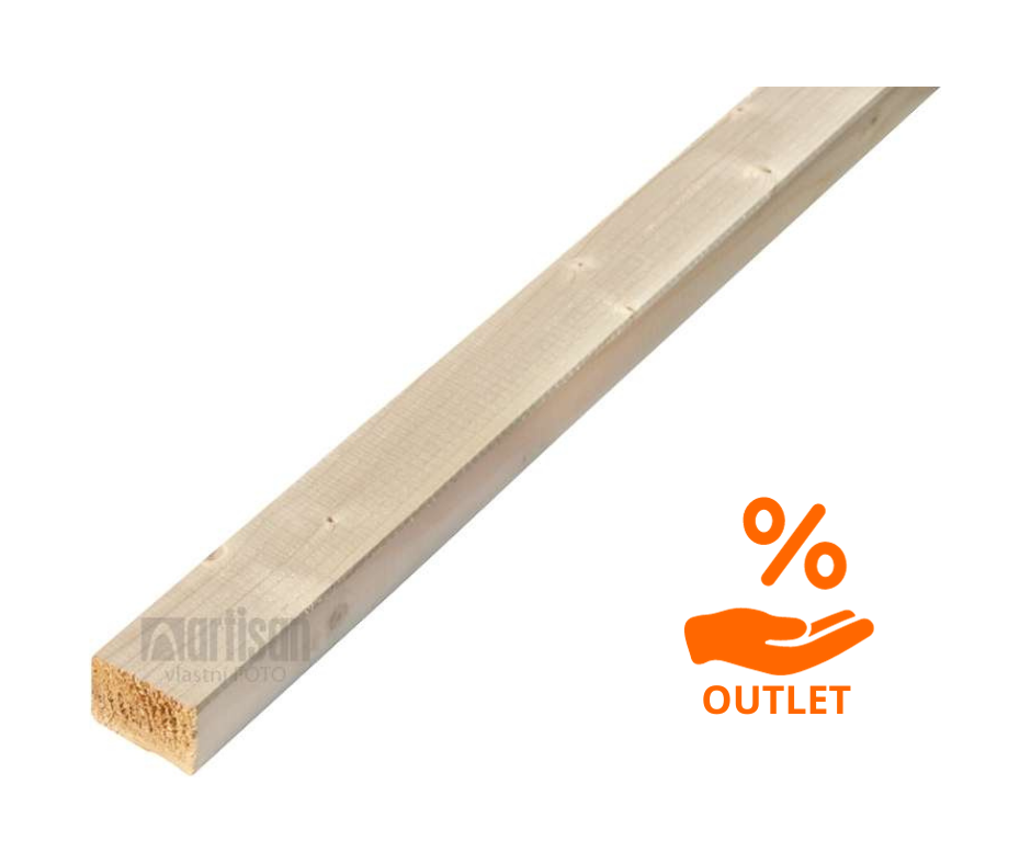 KVH hranoly NSi délka 4000 - 40x60x4000  - ARTISAN OUTLET PLZEŇ 002 - 7 ks (28bm) Stiedl-Holz