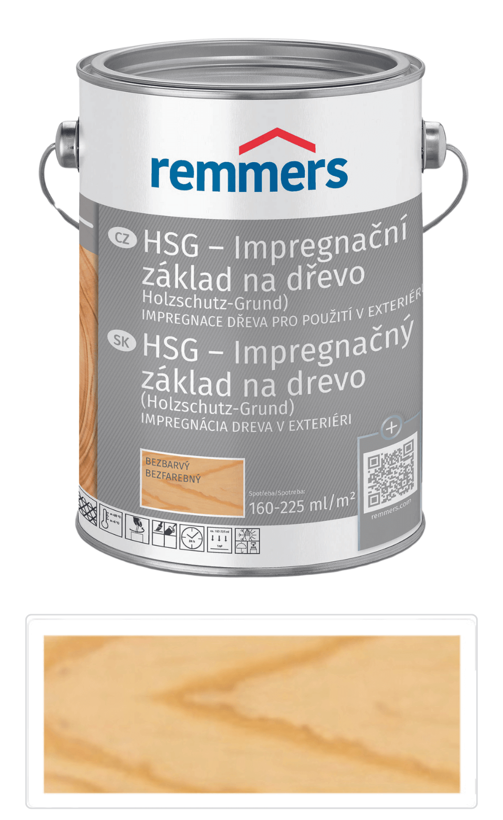 REMMERS HSG - Impregnace na dřevo v exteriéru 2.5 l Bezbarvá Remmers