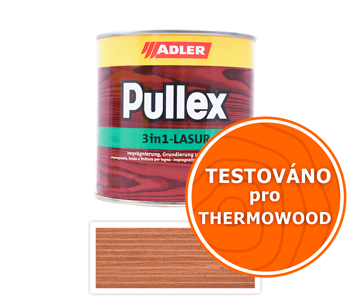 ADLER Pullex 3in1 Lasur - tenkovrstvá impregnační lazura 0.75 l Ořech ADLER